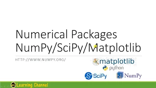 Python Installation Guide of NumPy SciPy and Matplotlib