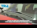 How to replace Wiper Blades 1999-2006 Chevrolet Silverado 1500
