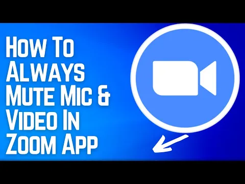 Download MP3 How To Always Mute Mic \u0026 Video In Zoom on mobile ?