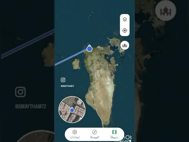 ⁣موقع قبلة أهل البحرين في الكعبة قريب جدا من الحجر الأسعد (الأسود) كما هو موضح هنا