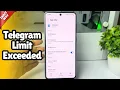 How to solve telegram limit exceeded 2026