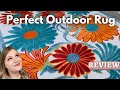 It was time for some vibrancy in our outdoor space and this rug is PERFECTION Review