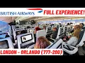 British Airways 777-200 Flight Review from London to Orlando in World Traveller