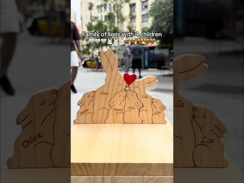 Link in bio 🤎 #woodenart #woodstatue #wooddesigner #disney #wooden #rabbit #family #life #art