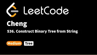 LeetCode 536 Construct Binary Tree from String