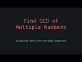 GCD of Multiple Numbers in JavaScript Greatest Common Divisor for Arrays