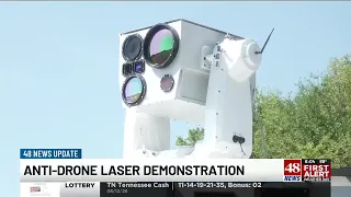Huntsville company unveils laser system to counter drone threats
