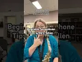 Download Lagu Tips for Beginner Saxophone Players w/Mrs Allen #banddirector #band #saxophone #beginnerband