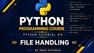 Python Masterclass - Lecture 9 File Handling