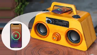 Building a Wooden Bluetooth Speaker Integrated With a Cell Phone Wireless Charger
