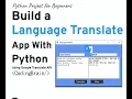 Language Translate App With Python tkinter