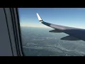 MSFS2020 FLY USA ALASKA AIRLINES 1058 KPDX KSNA BOEING 737 800 WING VIEW