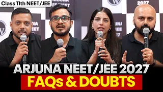 arjuna neet jee 2027 faqs u0026 doubts explained class 11 students must watch