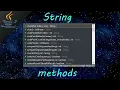 Java String methods