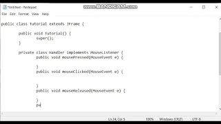 Java Game Programming Tutorial Mouse Input