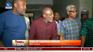 efcc lawyer reacts to olisa metuhs collapsed in court pt 1 sunrise daily 