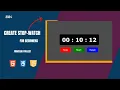 Stopwatch Using HTML CSS and JavaScript Make Stopwatch With HTML CSS And JavaScript