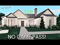 20k NO GAME PASS Bloxburg Starter House Build Tutorial w Voice