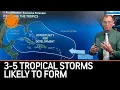 Aug 8 3-5 Tropical Storms in the Atlantic This Month