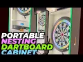 Transportable Nesting Granboard Dartboard Cabinet v2
