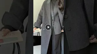 جاكيت بالطو طويل وأنيق جاكيت رابط الشراء بأول تعليق 