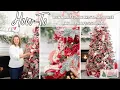 2023 Christmas Tree Decorating Tutorial Red White Christmas Decor