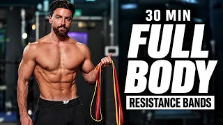 30 Min Full Body RESISTANCE BAND Workout | Rowan Row