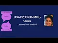 Lesson 34 User-defined Methods - Part 4 Pass by Value and Pass by Reference