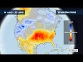 Monthly temperature forecast for the USA 2026