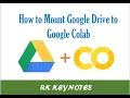 How to Mount Google Drive to Google Colab Connect GDrive with Colab Colab Introduction RK
