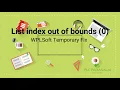 List index out of bounds 0 WPLSoft 2 50 temporary Fix