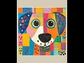 23 Quirky Abstract Animal Clipart Bundle Naive Art Style Bold Colors Perfect for DIY Crafting