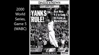 2000 World Series Game 5 Yankees-Mets WABC Radio