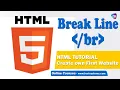 Creating a line break HTML Tutorial for Beginners Line Break tags HTML Tutorial Harisystems
