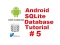 Android SQLite Database Tutorial 5 Update values in SQLite Database table using Android