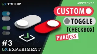 Custom Toggle Checkbox with Pure Css Css Checkbox Pure Css Tutorial 2019 Ep
