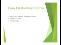 Binary File Handling in Python Menu Driven Employee Program CBSE TechTalks