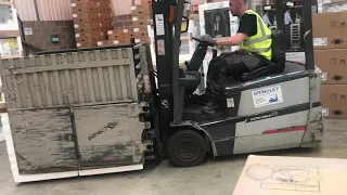 Forklift With Clamps Training