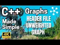 C Made Simple-Data Structures Algorithms-Graphs-Part 7 4 1-Header File Unweighted Graph