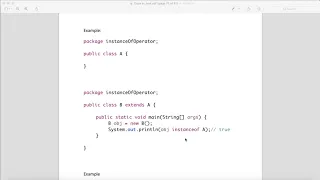 Instance-of operator in Java