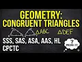 Triangle Congruence Theorems Explained SSS SAS ASA AAS HL - Two-Column Proofs