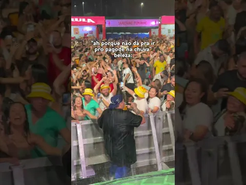 Aqui não existe desculpas pra não ir pro pagode 😂