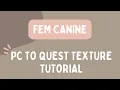 PC to Quest Textures Fem Canine