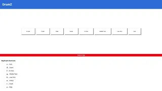 DrumZ ReactJS drums application