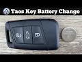 2022 - 2025 VOLKSWAGEN TAOS Key Fob Battery Replacement
