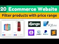 Filter products with jquery ajax with price range Django eCommerce Website Django Tutorials