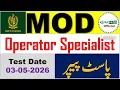 MOD Operator Specialist Complete Solved Paper Held On 03-05-2026