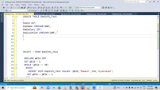 Understand about How to implement While Loop in SQL Server Development