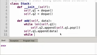 Interview Questions - Implement Stack using Queue in Python