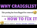 WHY Craigslist Flagged My Post